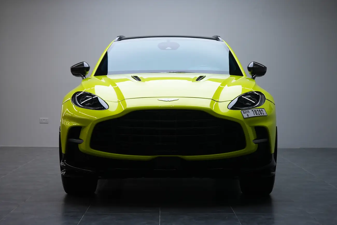 Aaton Martin DBX 707 rental Dubai - Green model